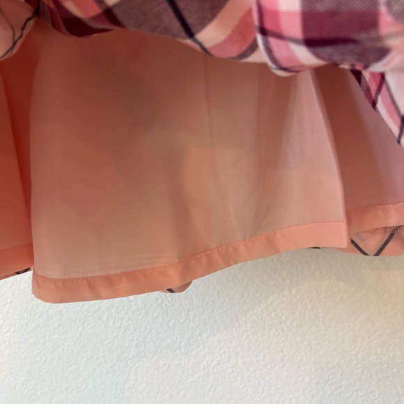 Janie and Jack Pink Plaid Pleated Skater Kilt Equestrian Detail Skirt NWT 10 - Picture 4 of 10